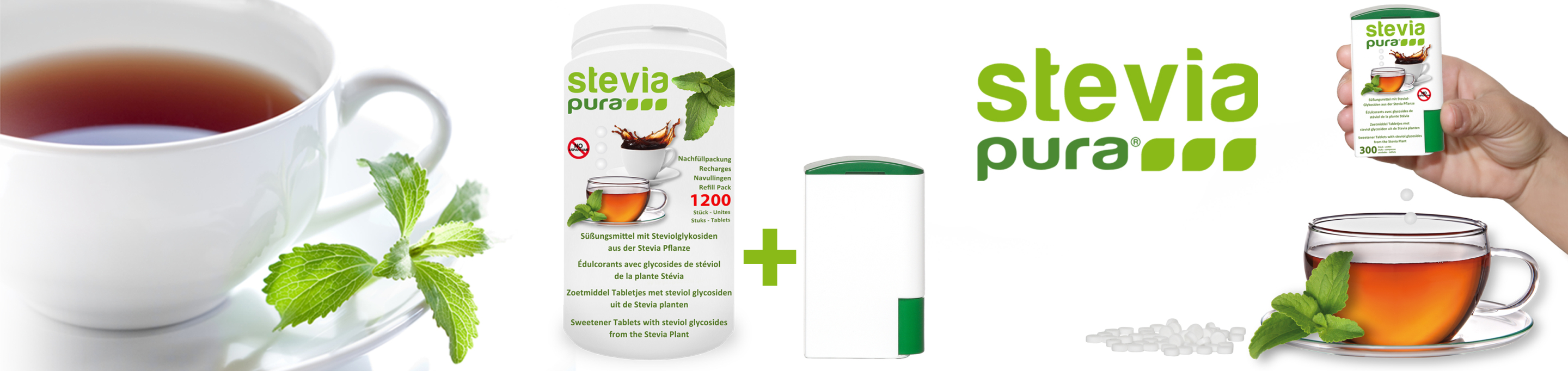 Stevia Tabs kaufen Stevia Süßstoff-Tabletten 1200 und...