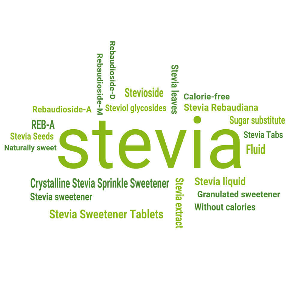 Stevia as a sugar substitute and sweetener