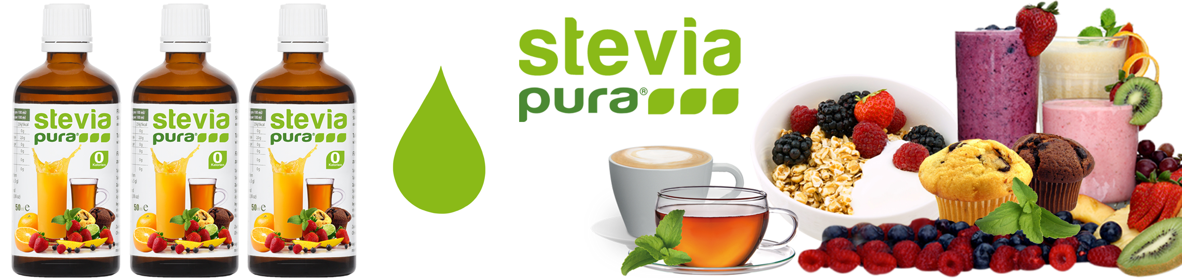 geeuwen sirene Vaderlijk Stevia Vloeibaar Zoetstof Kopen 3x50ml | Suikervrij | stevia-pura - S