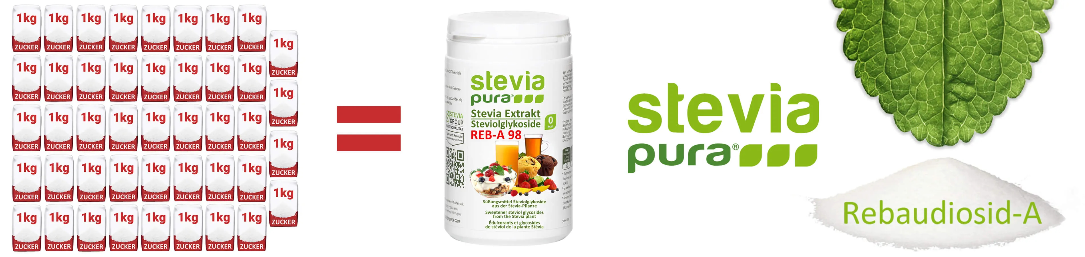 Reines Stevia Extrakt reines Stevia Pulver Rebaudiosid A...