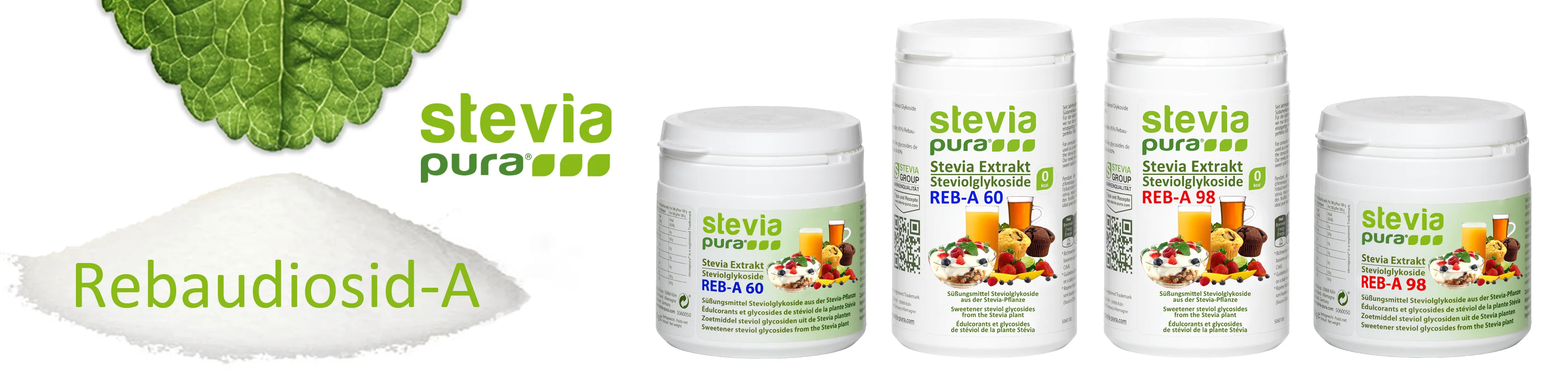 Comprare Stevia Pura al 100% senza additivi rebaudioside...