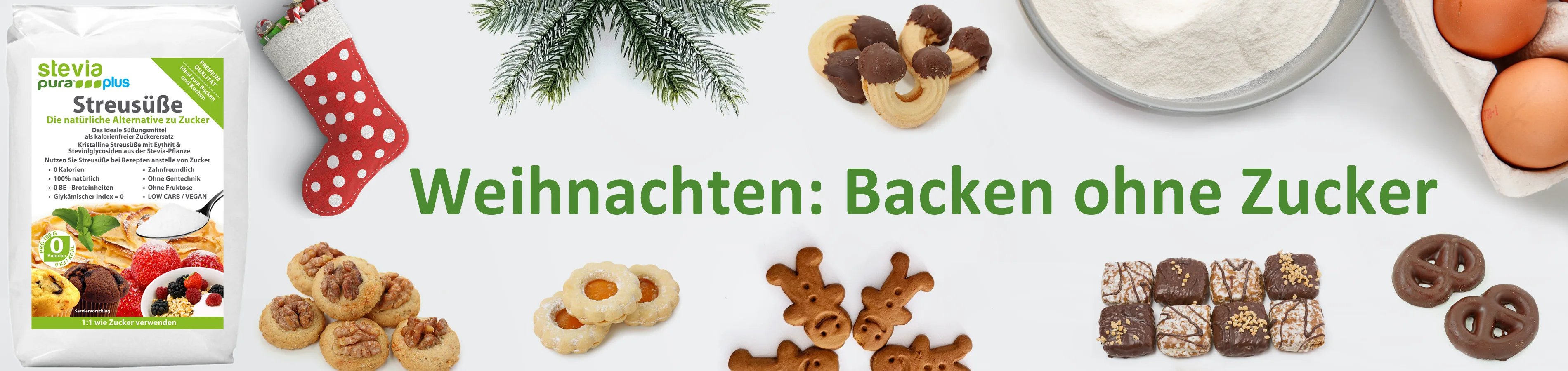 Weihnachtsplätzchen ohne Zucker 