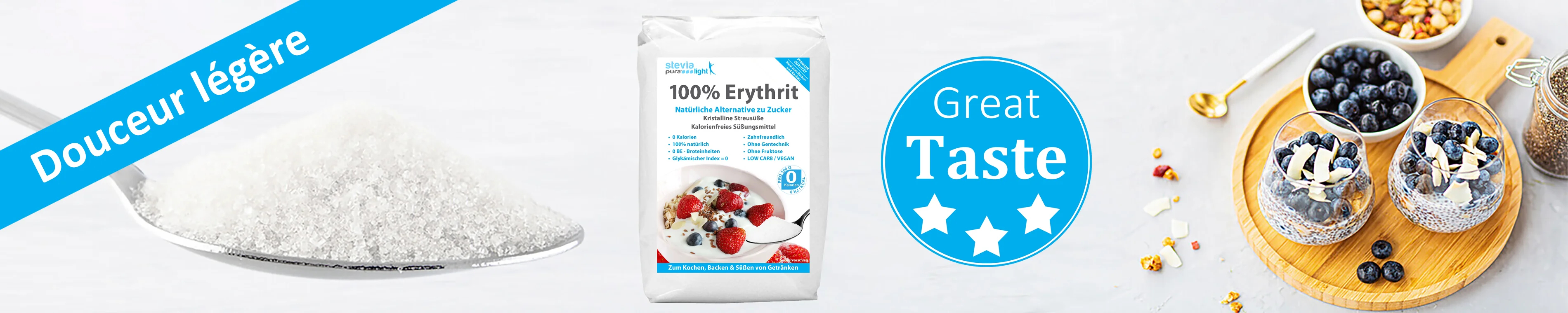 Acheter Erythritol Substitut de sucre Cristal Édulcorant