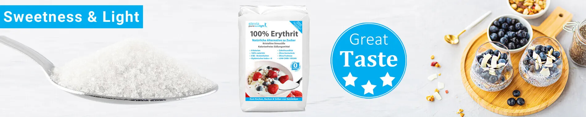 Erythritol sugar substitute sprinkle sweetener granulated...