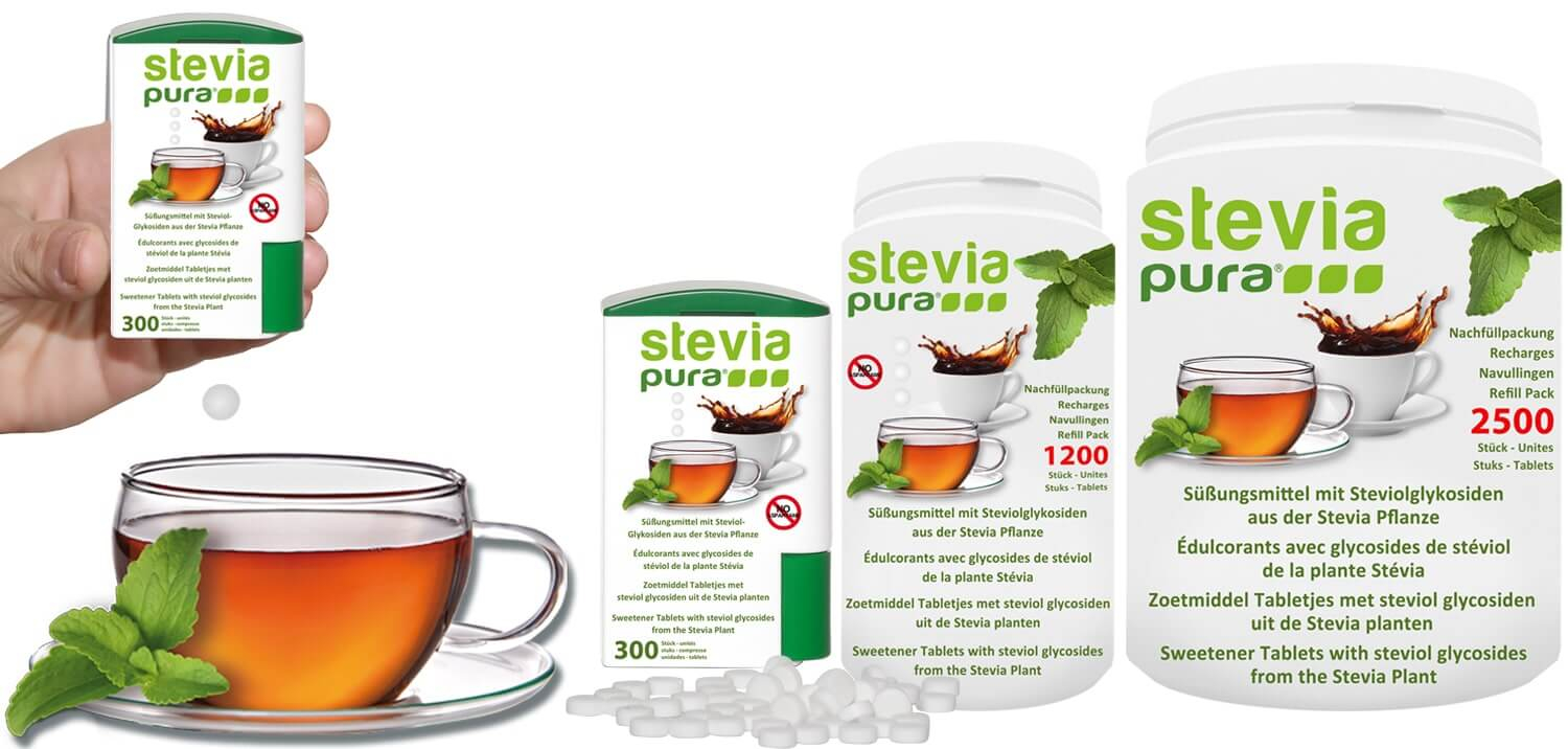 Comprimés d'édulcorant de Stevia | steviapura stevia pura