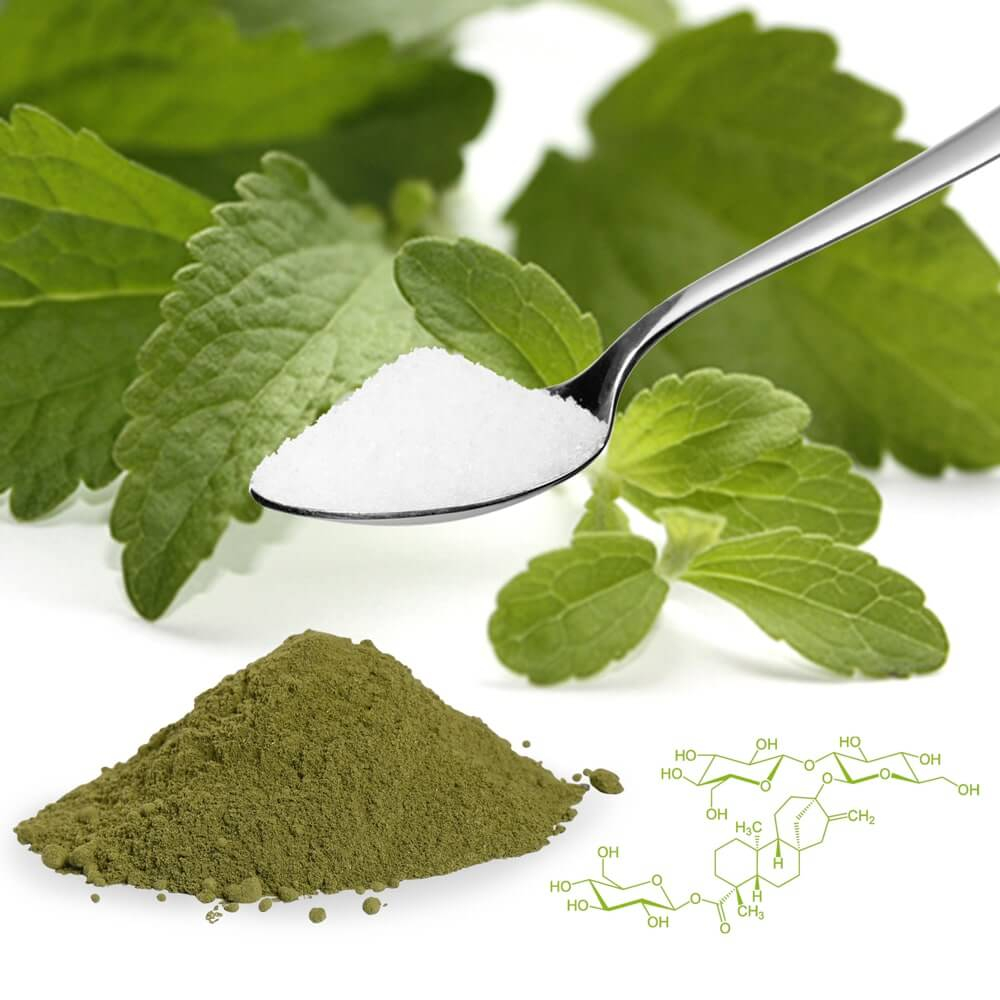 The ingredients of the Stevia plant Minerals, vitamins and trace elements 