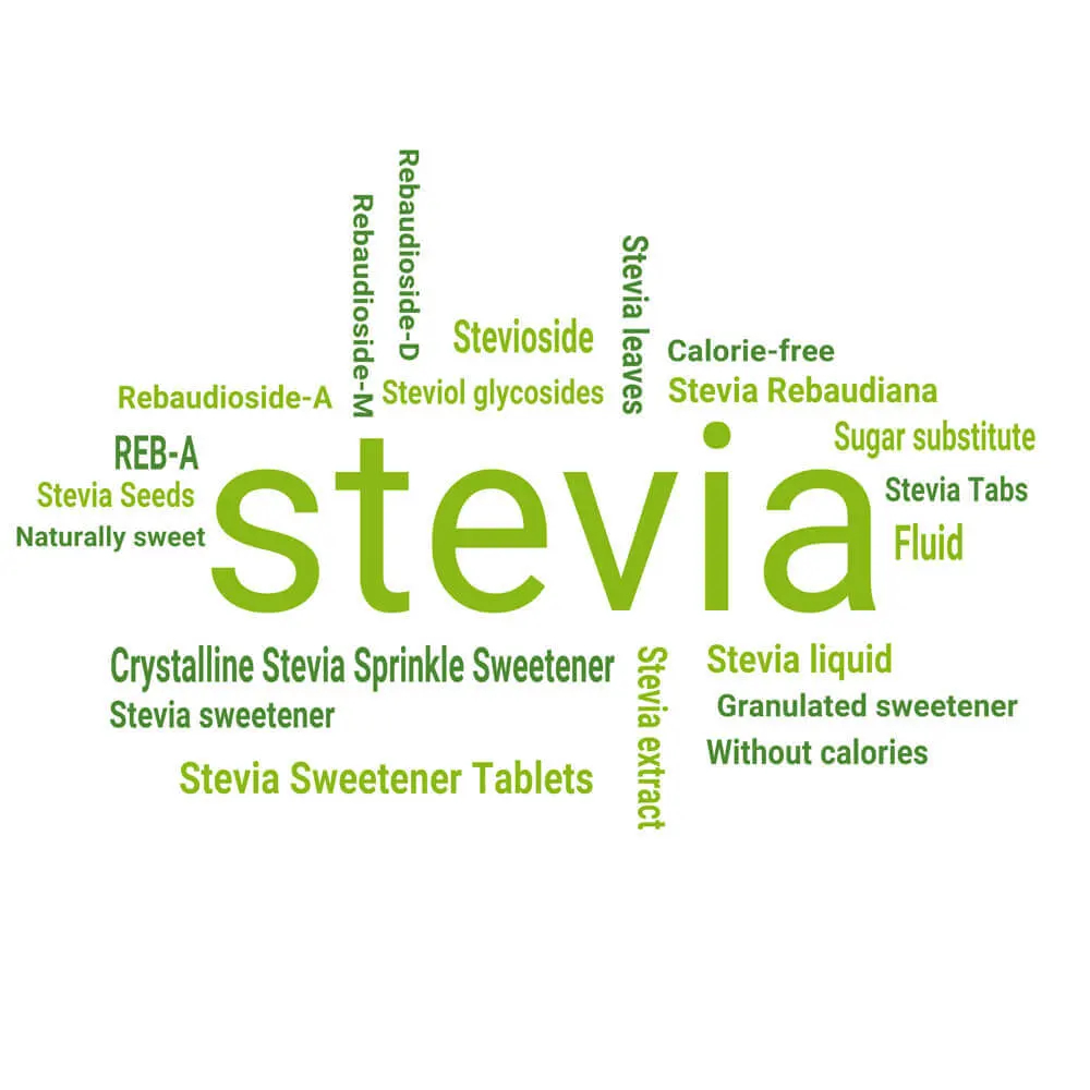 Stevia as a sugar substitute and sweetener