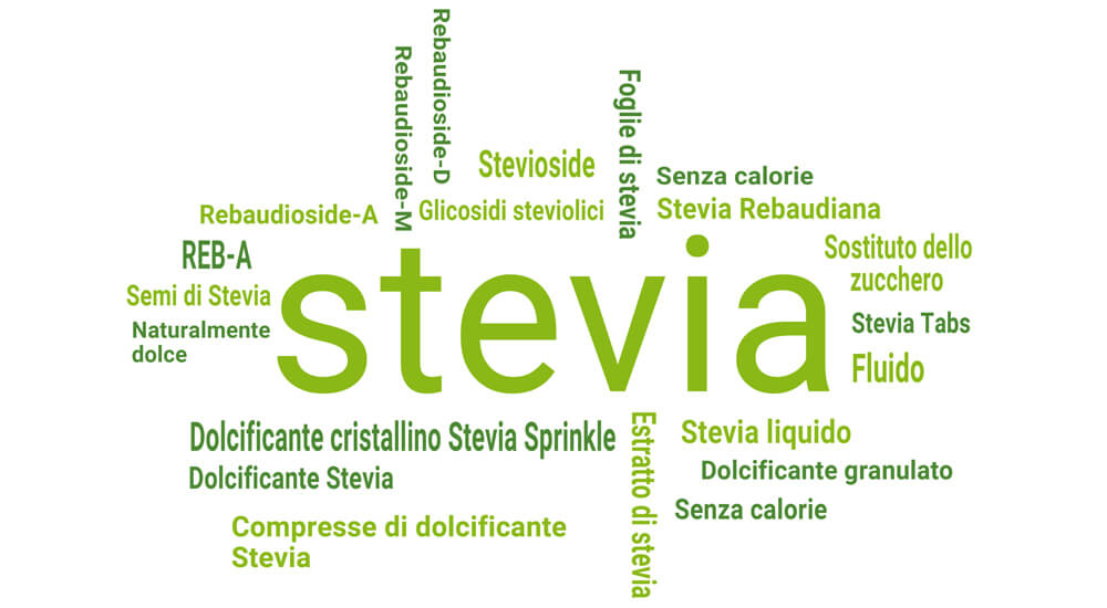 Dolcificante Stevia come sostituto dello zucchero