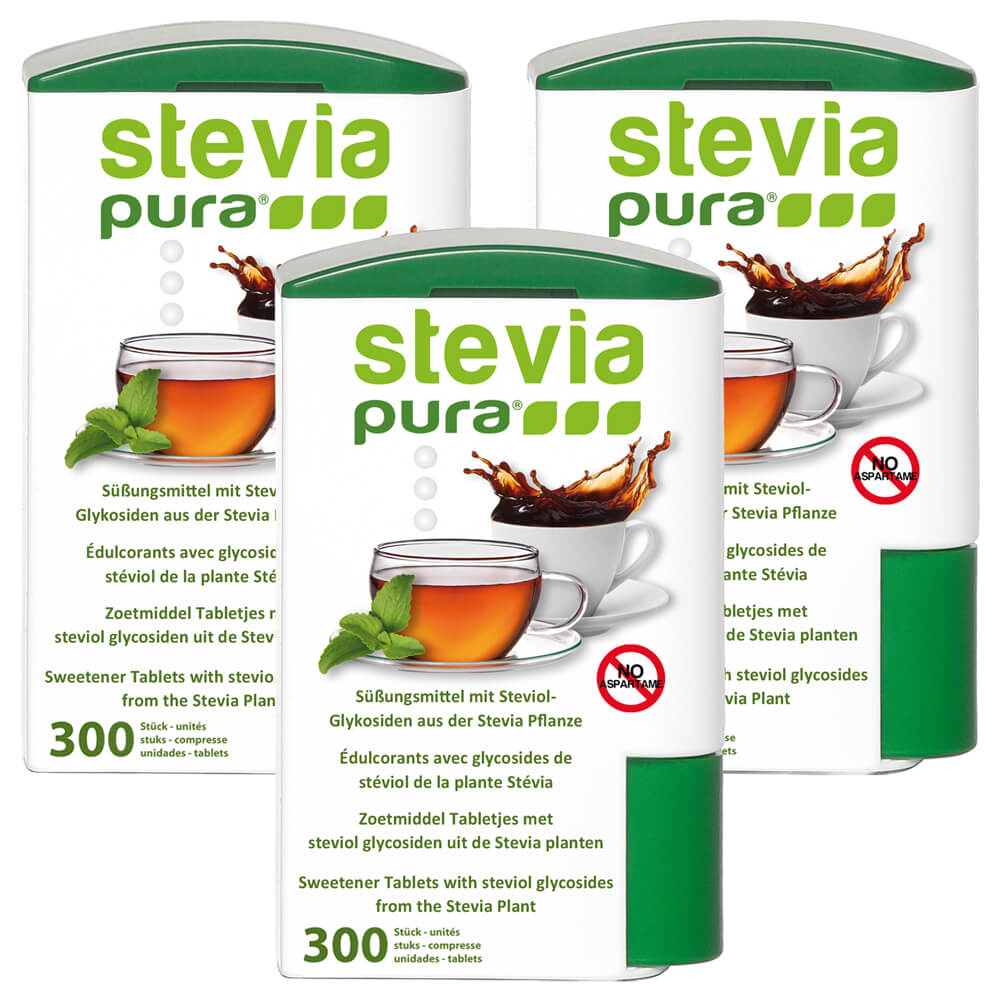 Édulcorer sans sucre - pastilles d'édulcorant Stevia en distributeur