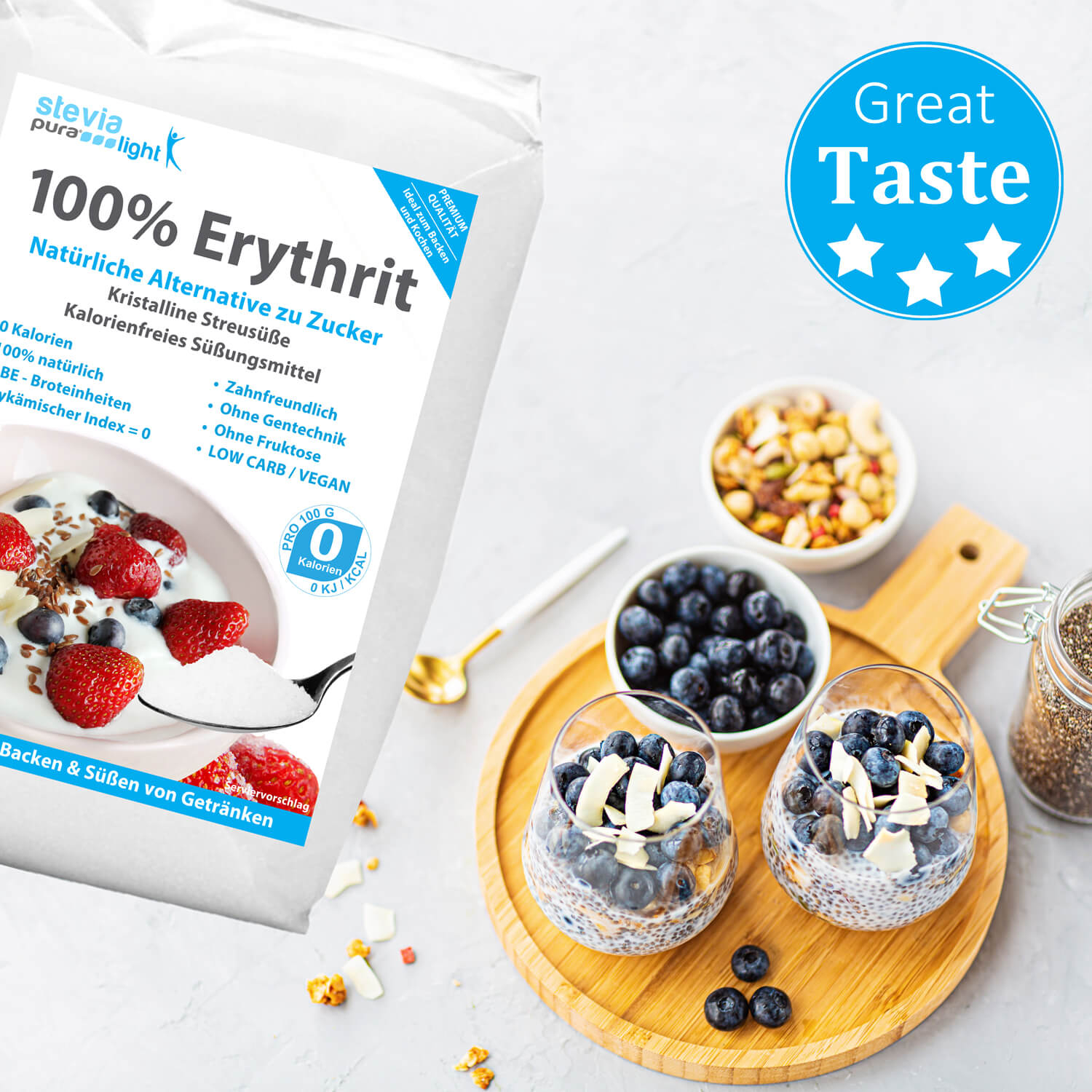 Koop Erythritol Suikervervanger Erythritol Suikervrij Suiker Alternatief Ontbijt