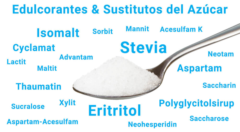 Estos sustitutos del azúcar y edulcorantes están disponibles.