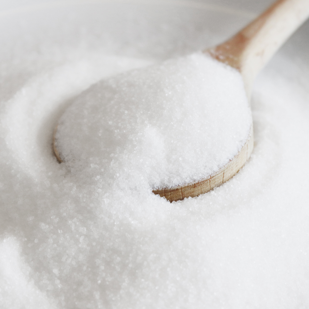 Het suikeralternatief ziet eruit als suiker en smaakt naar suiker.
