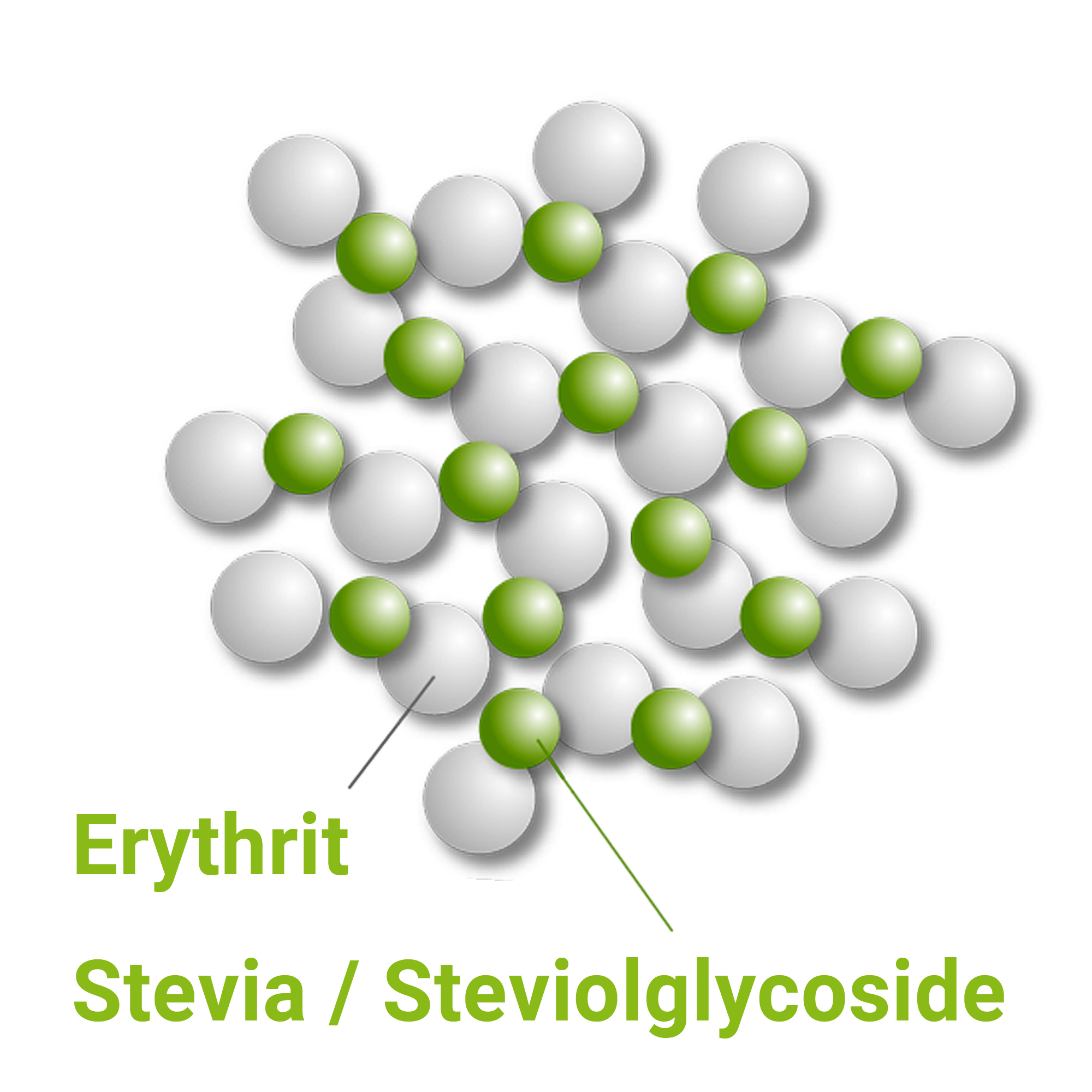 Le mélange de Stévia et d'érythritol est un édulcorant naturel.