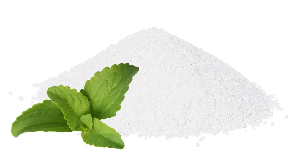 Steviol Glycosides are the sweet components of Stevia leaves.