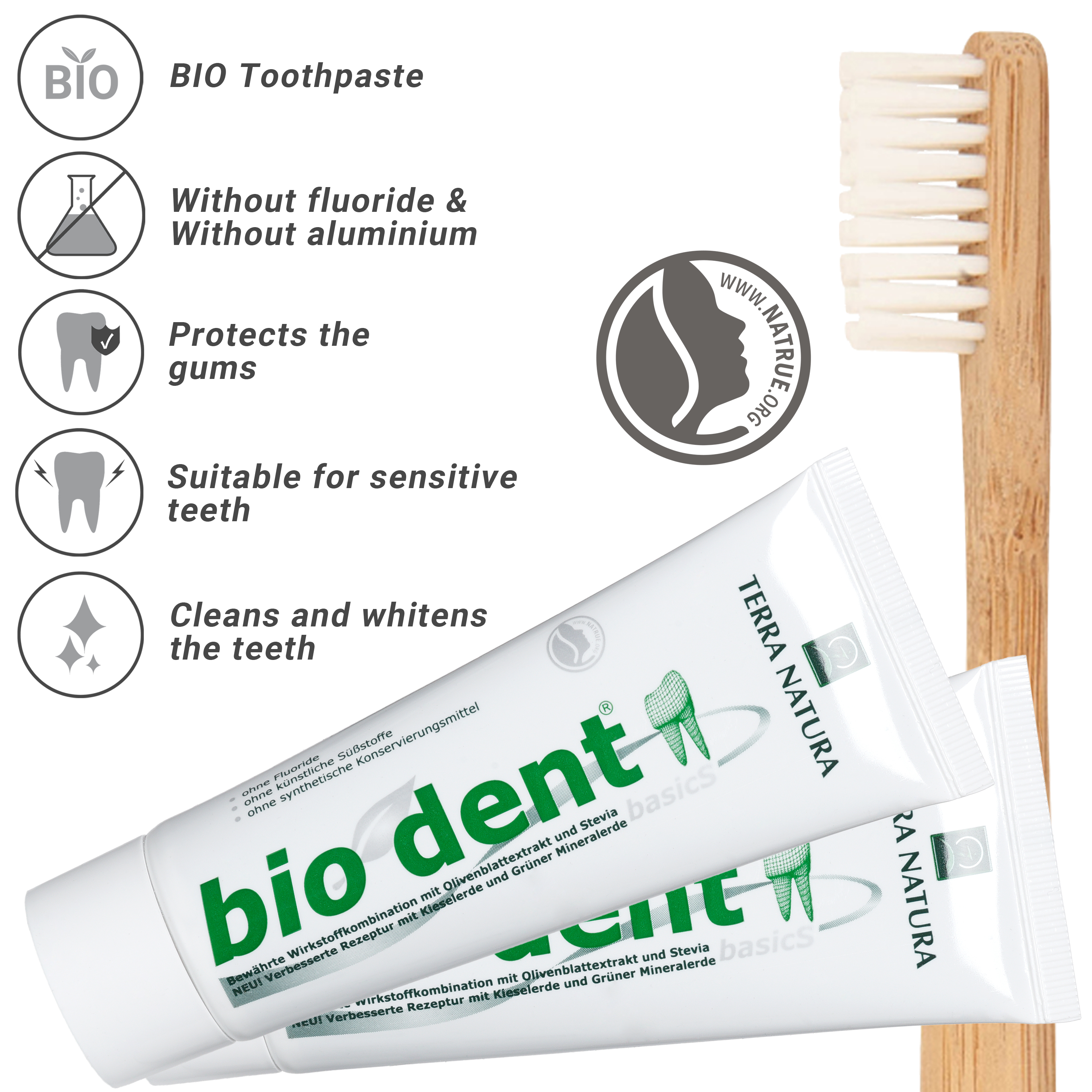 Toothpaste without fluoride Biodent Basics-Terranatura