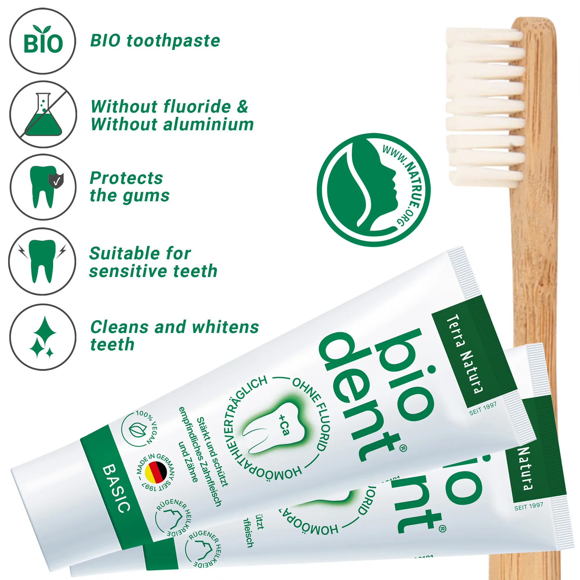 Toothpaste without fluoride Biodent Basics-Terranatura