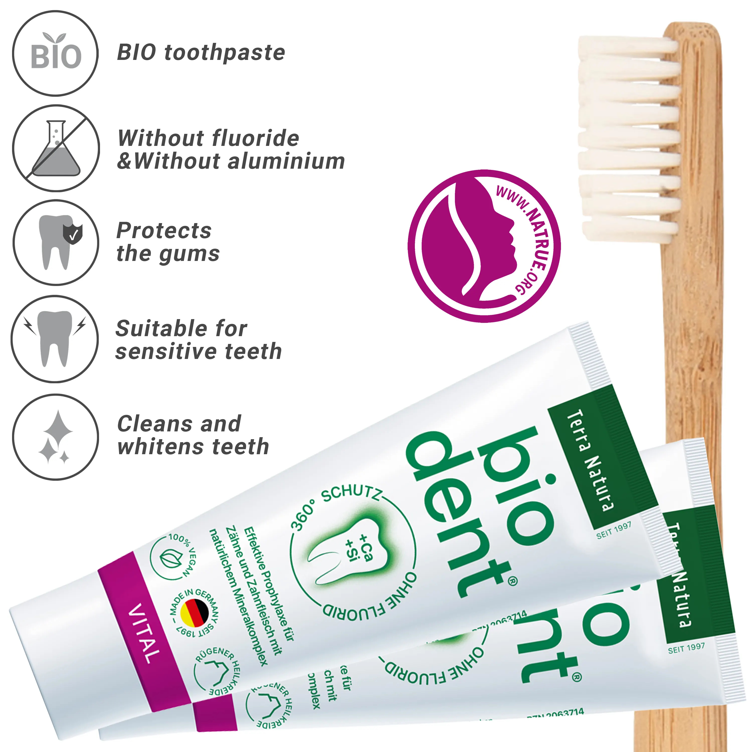 Toothpaste without fluoride - Advantages of fluoride-free toothpastes.
