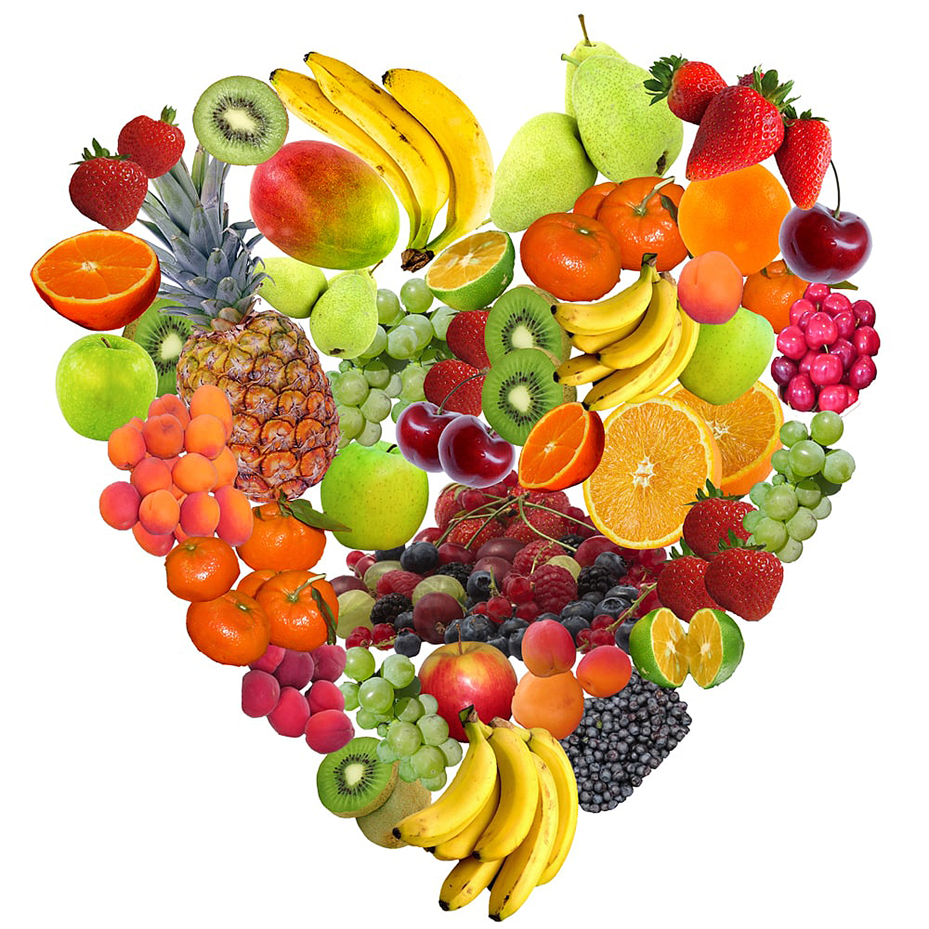 Comer fruta e legumes todos os dias para uma dieta saudável.