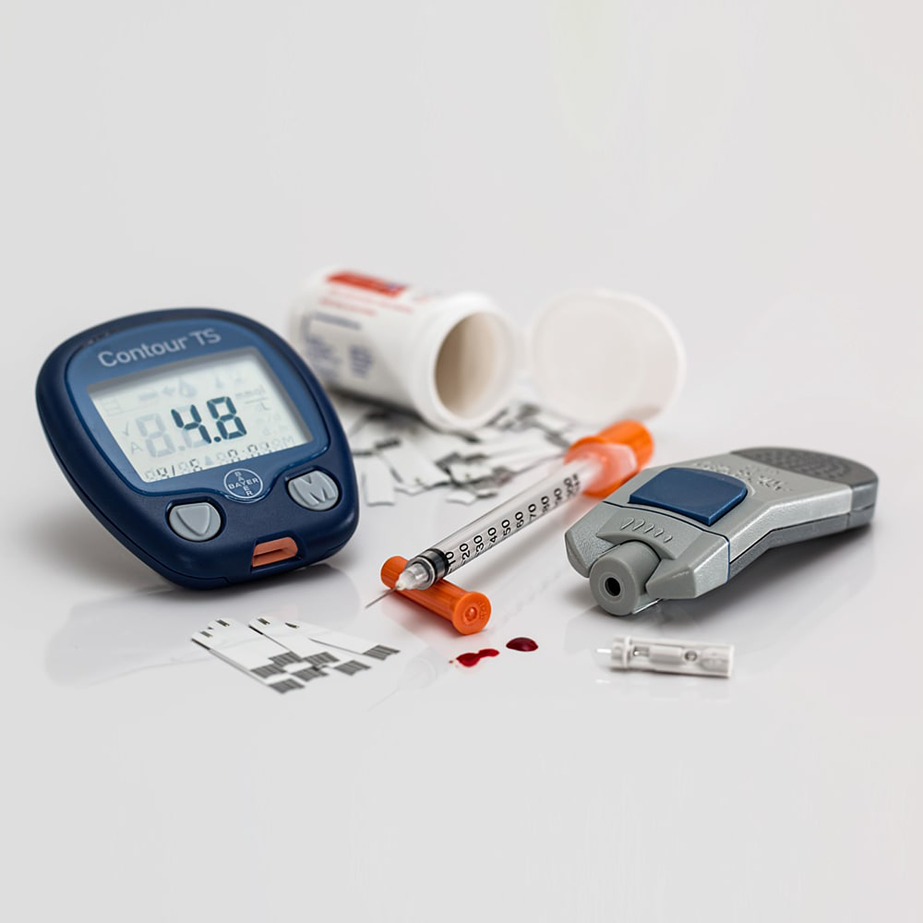 Medidor de glucosa en sangre tiras reactivas - Medidor de glucosa en sangre diabetes