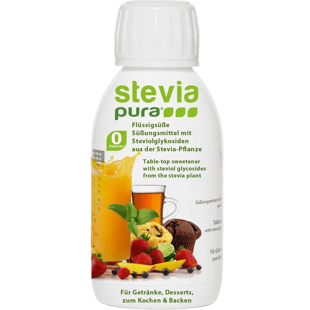 Un prodotto di qualità del Stevia group: il dolcificante liquido steviapura.