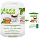 Stevia Süßstofftabletten Nachfüllpackung | Stevia Tabs | Stevia Tabletten | 2500 + 300 Spender
