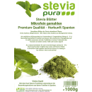 Stevia Blätter - PREMIUM QUALITÄT - Stevia rebaudiana, mikrofein gemahlen - 1kg