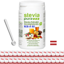 Reines hochkonzentriertes Stevia Extrakt - 95% Steviol Glykoside - 60% Rebaudiosid-A | inkl. Dosierlöffel | 100g